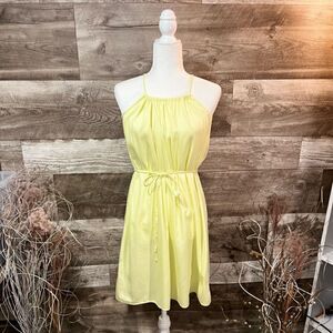 H&M yellow sleeveless fit and flare cotton sundress - 4 - 🙂3/$15